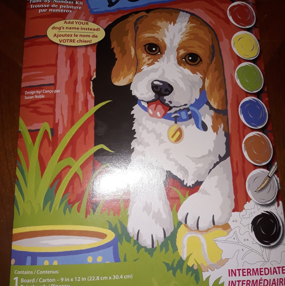 Simple Cute Paint By Number Dog